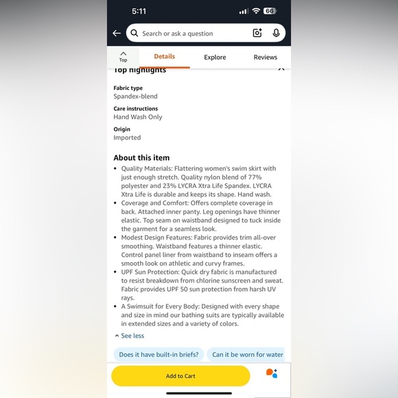 Yonique Plus swimsuit size 18W ruched halter neck tummy control tropical beach - Picture 11 of 11